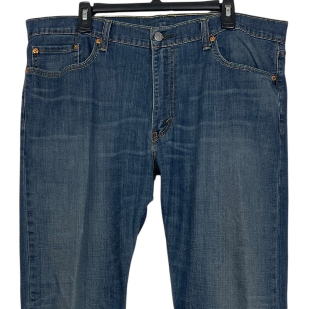 Levis 514 Straight Fit Mens 40x30 Blue Jeans Medium Wash Stretch Denim